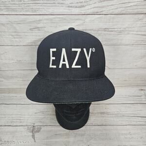 G Eazy Hat Cap Snap Back Black White Rap Hip Hop Adjustable Spell Out